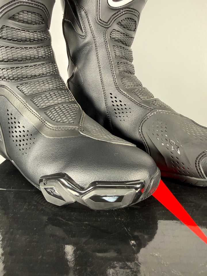 ALPINESTARS SMX-6 V3 VENTED BOOTS - BLACK - Size Euro 48 / US 12.5 - USED / GOOD