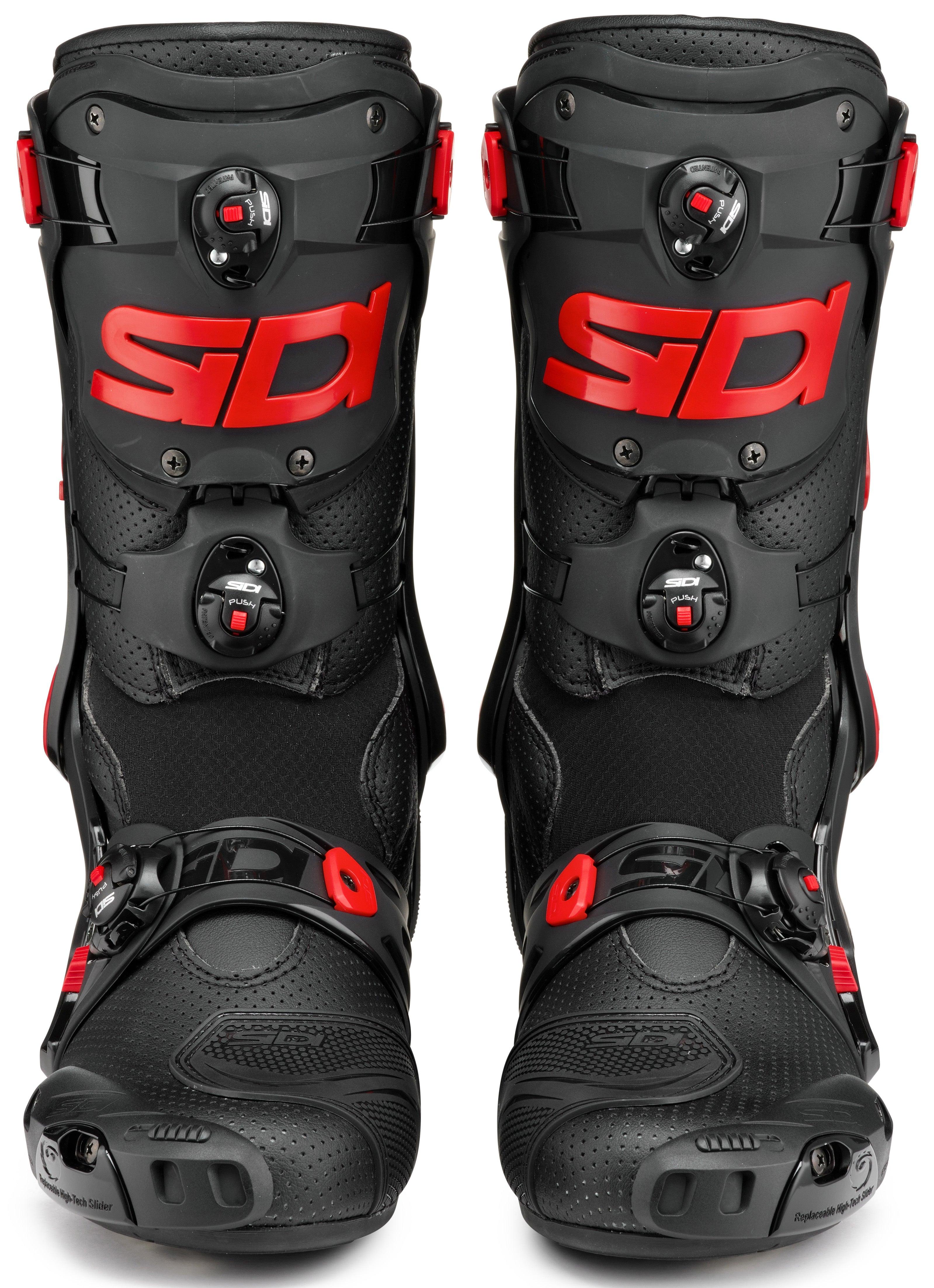 Sidi Rex Air Road Race Boots - Black/Red – Motor Psycho Sport