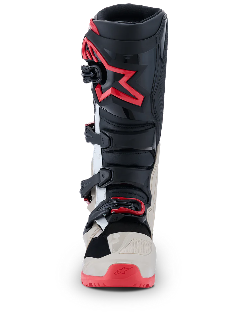 2026 Alpinestars Tech 7 Enduro Boots - Black/Light Gray/Bright Red