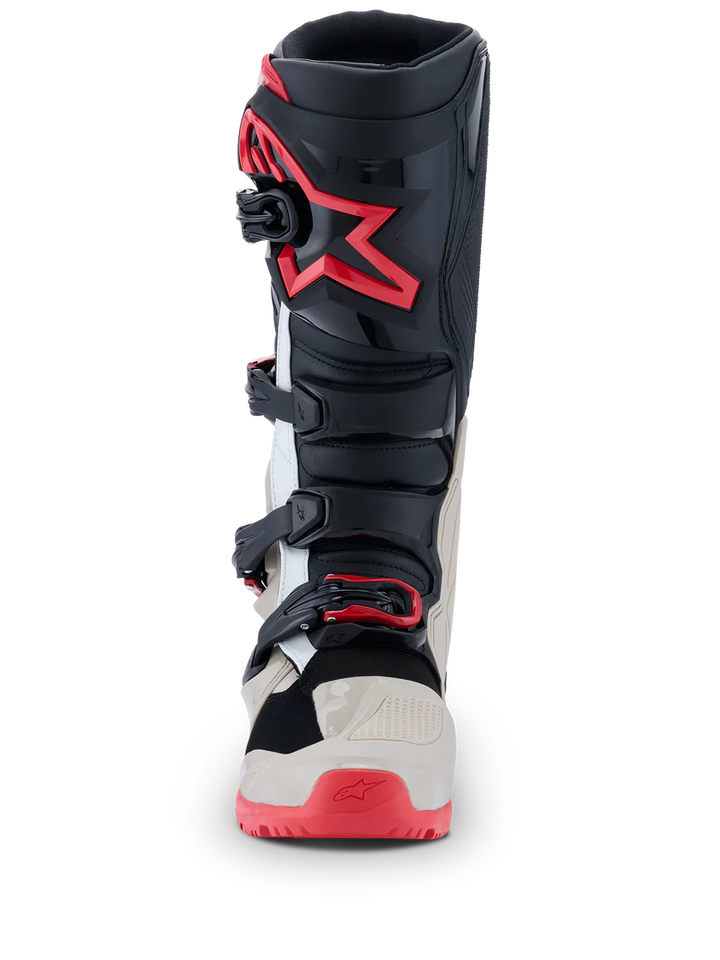 2026 Alpinestars Tech 7 Enduro Boots - Black/Light Gray/Bright Red