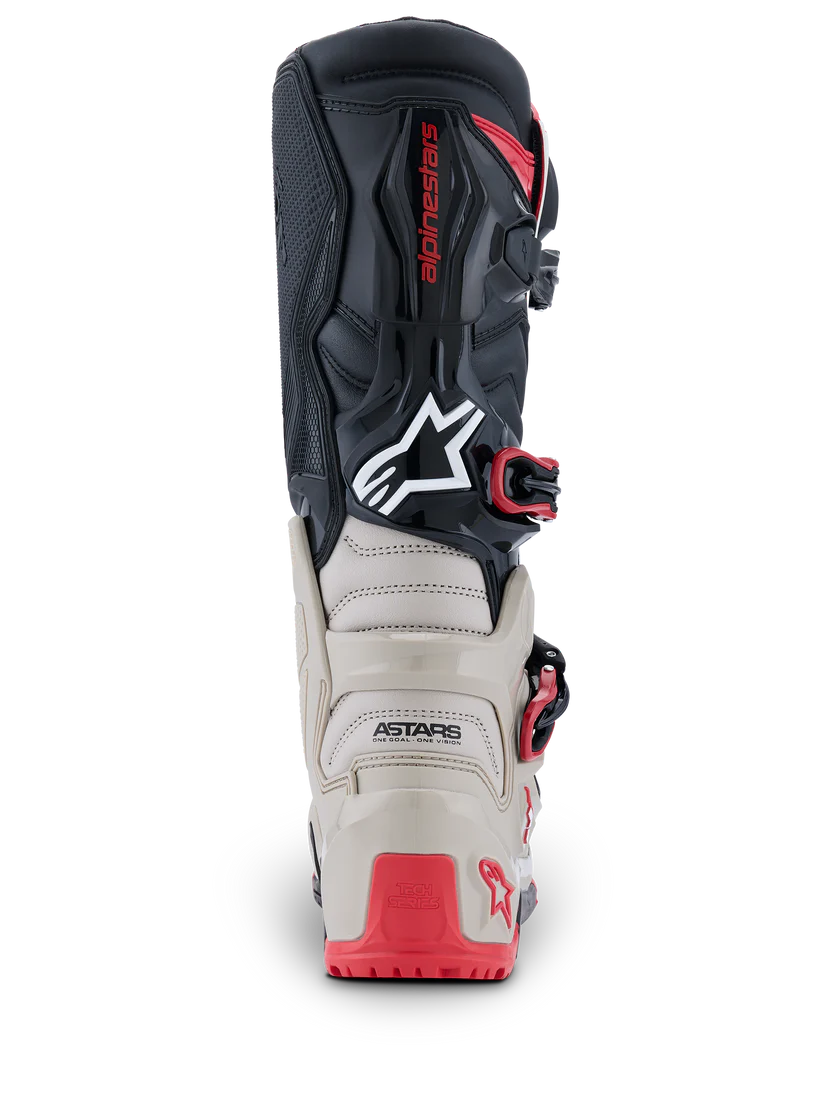 2026 Alpinestars Tech 7 Enduro Boots - Black/Light Gray/Bright Red