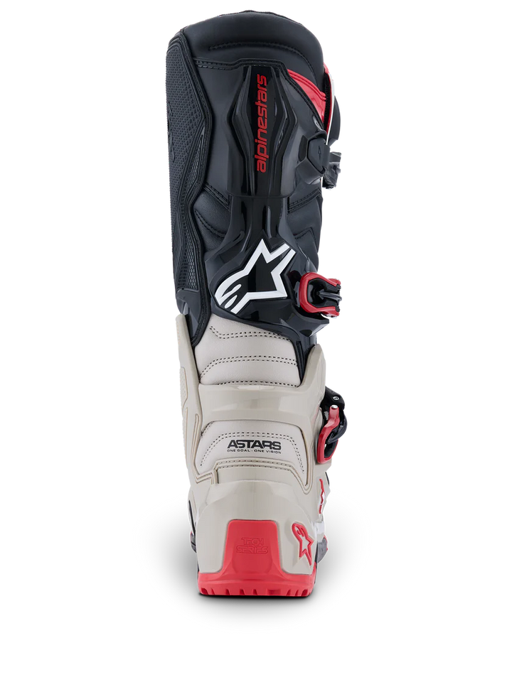 2026 Alpinestars Tech 7 Enduro Boots - Black/Light Gray/Bright Red