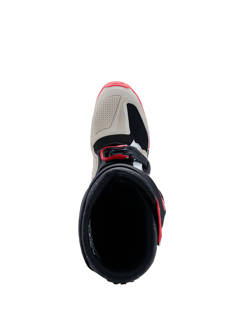 2026 Alpinestars Tech 7 Enduro Boots - Black/Light Gray/Bright Red