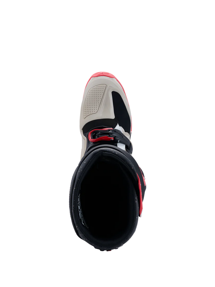 2026 Alpinestars Tech 7 Enduro Boots - Black/Light Gray/Bright Red