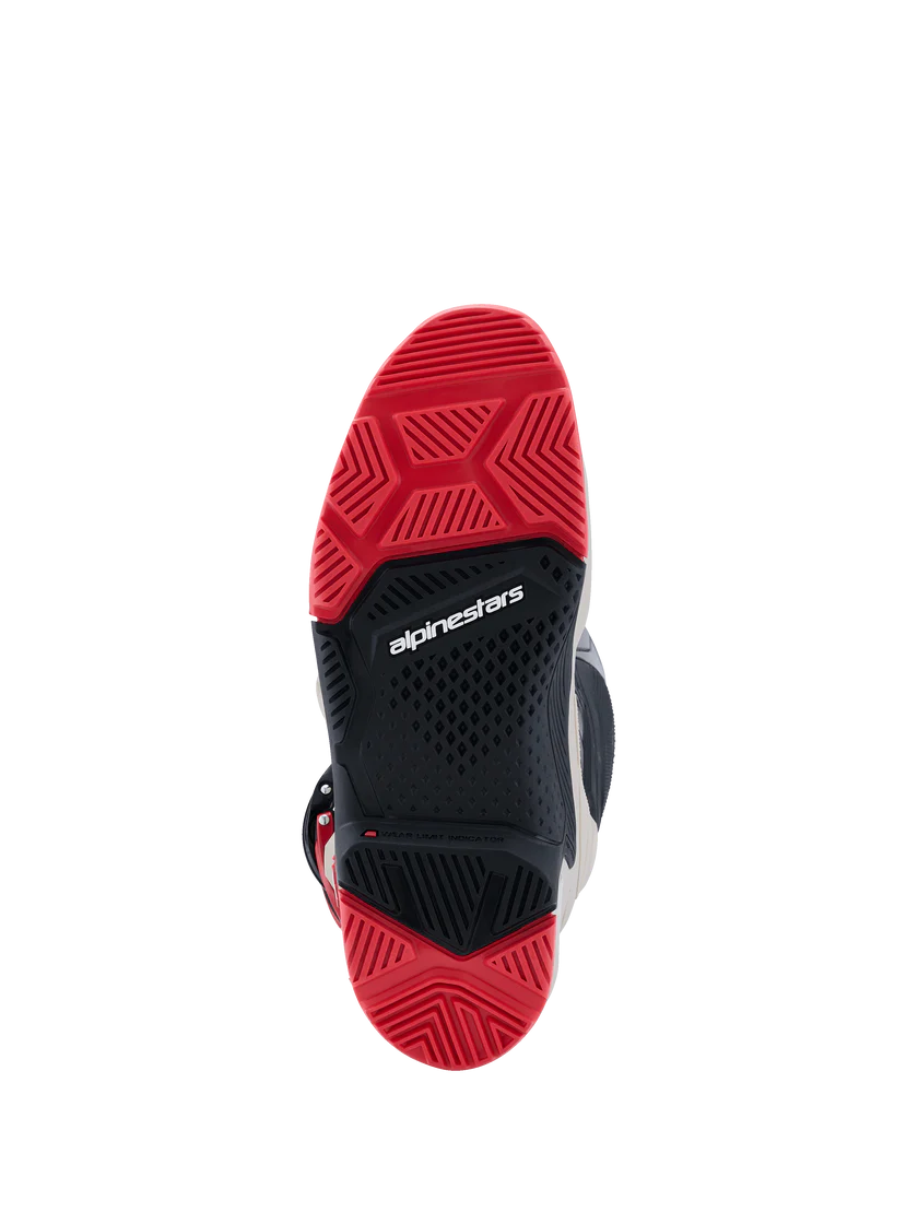 2026 Alpinestars Tech 7 Enduro Boots - Black/Light Gray/Bright Red