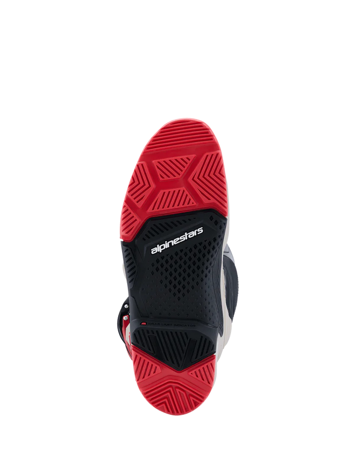 2026 Alpinestars Tech 7 Enduro Boots - Black/Light Gray/Bright Red
