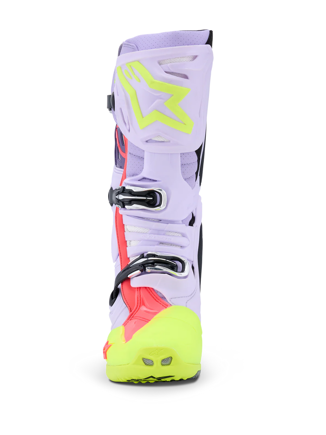 Alpinestars Tech 10 Supervented Boots - Purple/Yellow Fluo/Diva Pink