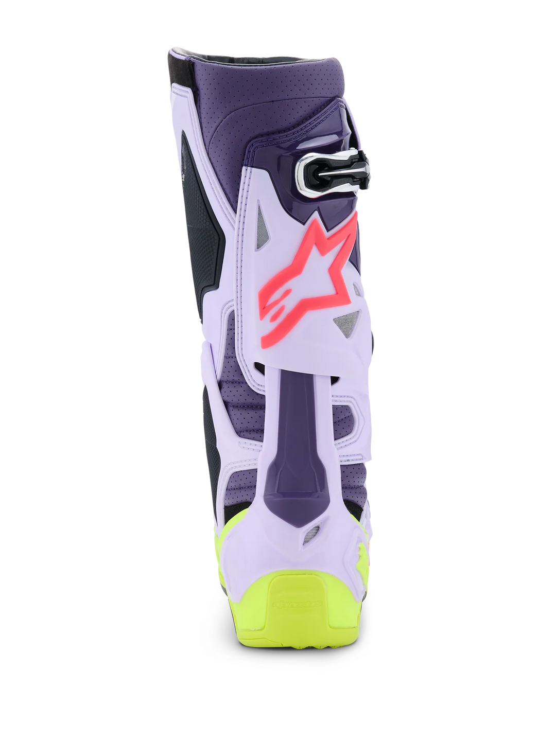 Alpinestars Tech 10 Supervented Boots - Purple/Yellow Fluo/Diva Pink