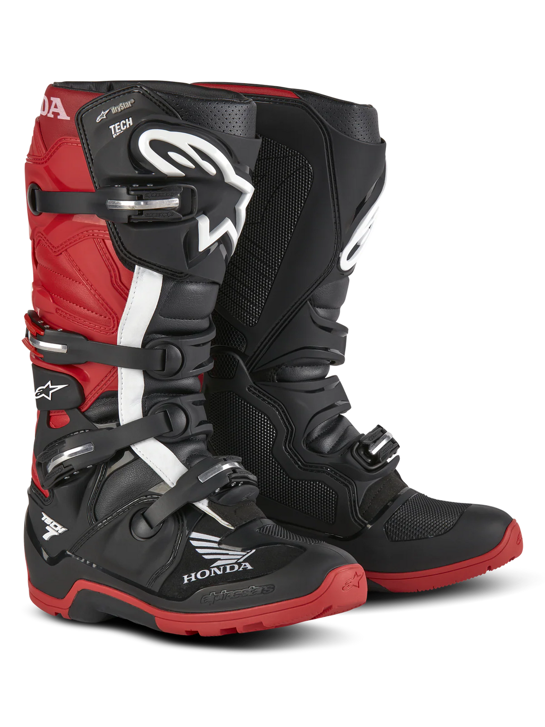 Alpinestars Honda Tech 7 Enduro Drystar Boots - Black/Bright Red - CLOSEOUT