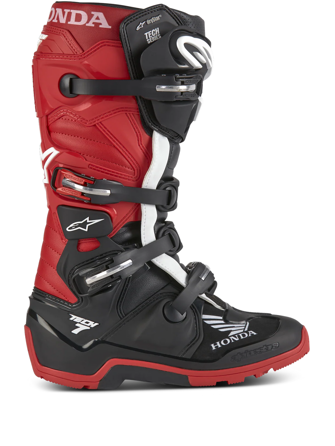 Alpinestars Honda Tech 7 Enduro Drystar Boots - Black/Bright Red - CLOSEOUT