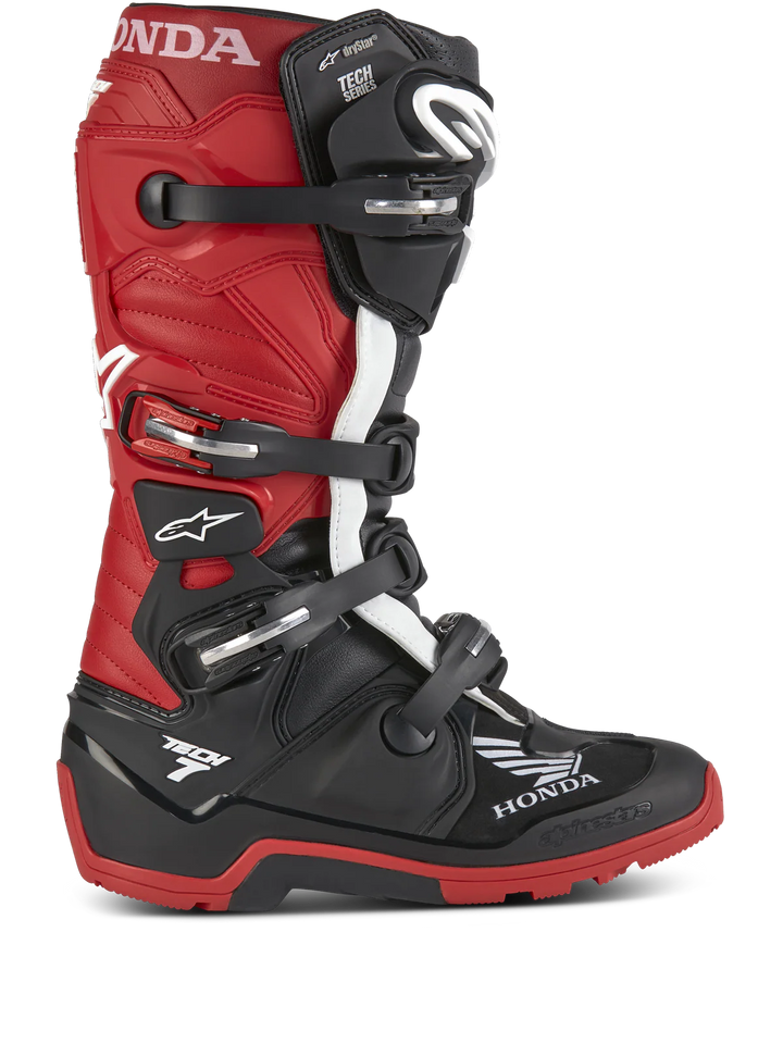 Alpinestars Honda Tech 7 Enduro Drystar Boots - Black/Bright Red - CLOSEOUT
