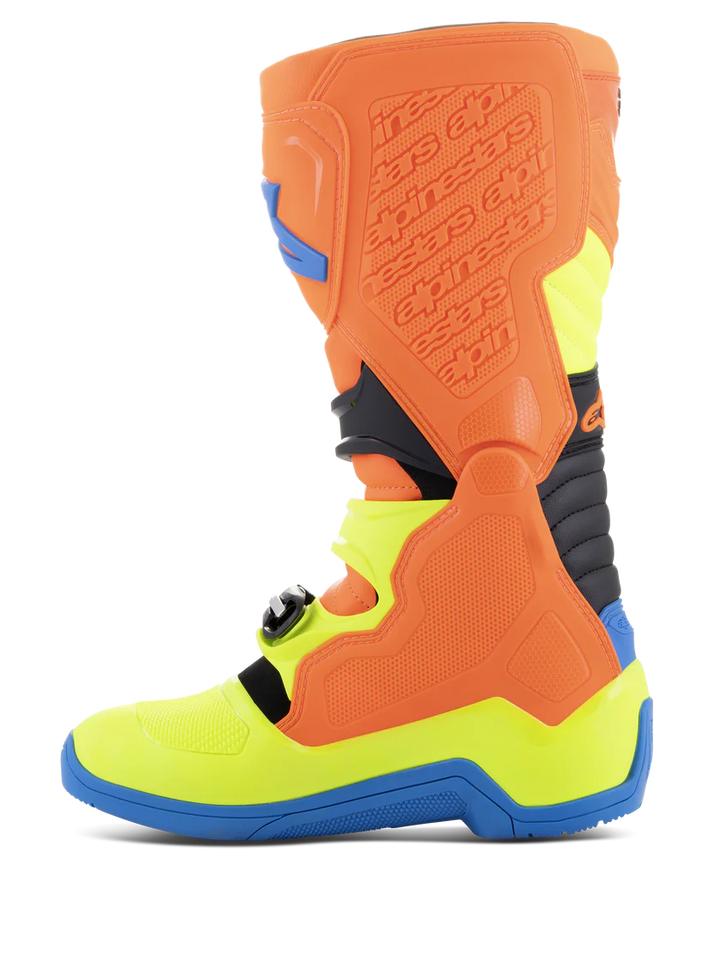Alpinestars Tech 5 Boots - Orange Fluo/Enamel Blue/Yellow Fluo - CLOSEOUT