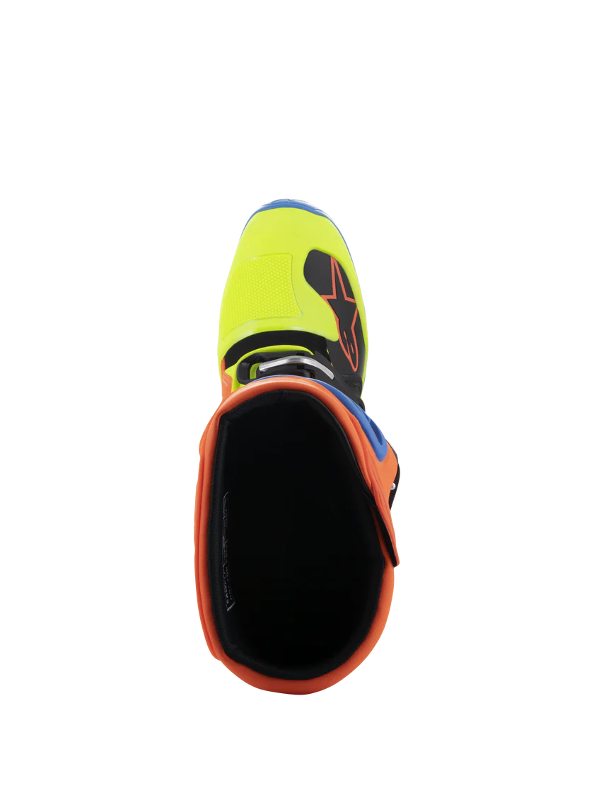 Alpinestars Tech 5 Boots - Orange Fluo/Enamel Blue/Yellow Fluo - CLOSEOUT