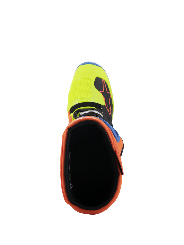 Alpinestars Tech 5 Boots - Orange Fluo/Enamel Blue/Yellow Fluo - CLOSEOUT