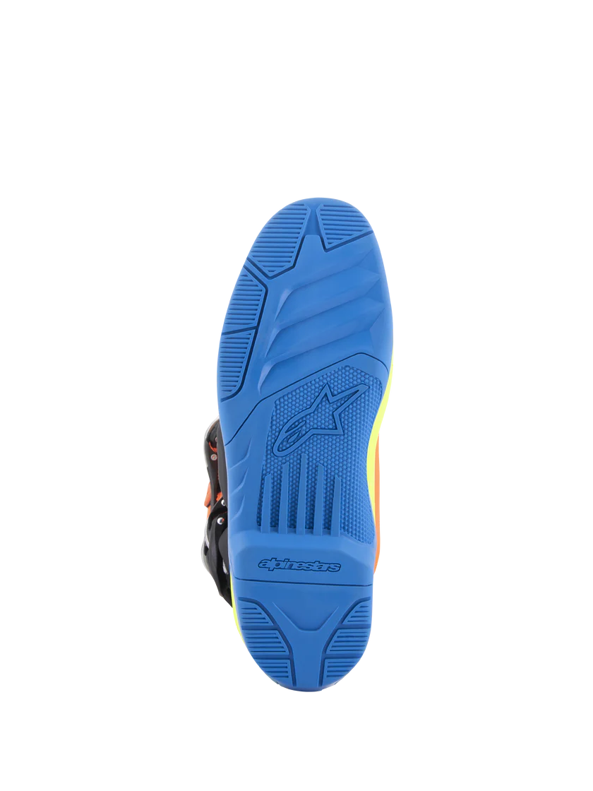 Alpinestars Tech 5 Boots - Orange Fluo/Enamel Blue/Yellow Fluo - CLOSEOUT