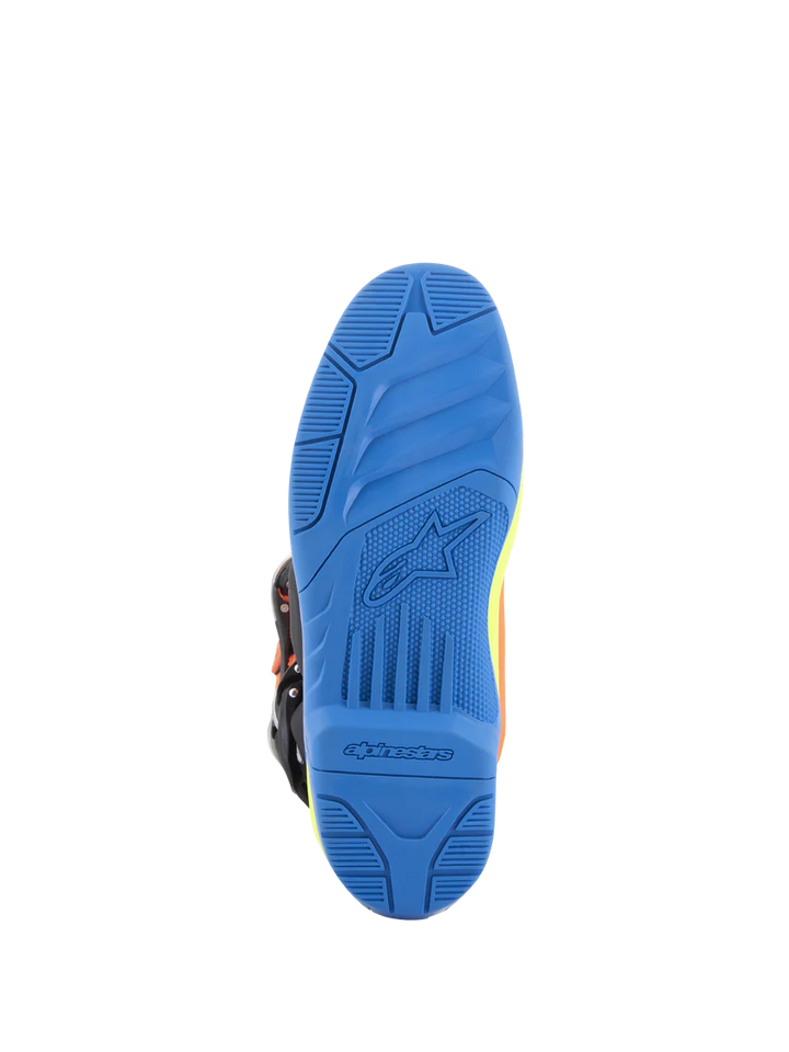 Alpinestars Tech 5 Boots - Orange Fluo/Enamel Blue/Yellow Fluo - CLOSEOUT