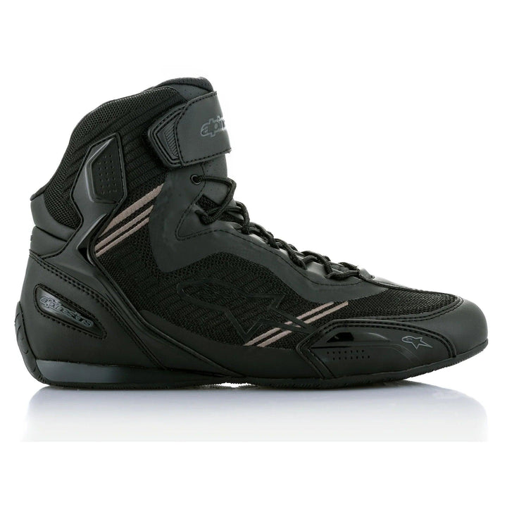 2022 Alpinestars Faster-3 Rideknit Shoes Black/Black - Motor Psycho Sport