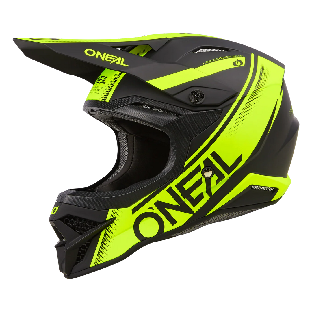 O'Neal 3 SRS Racewear Helmet Black/Neon