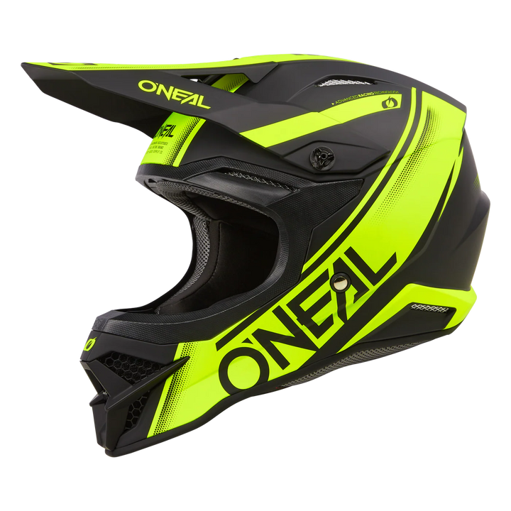 O'Neal 3 SRS Racewear Helmet Black/Neon