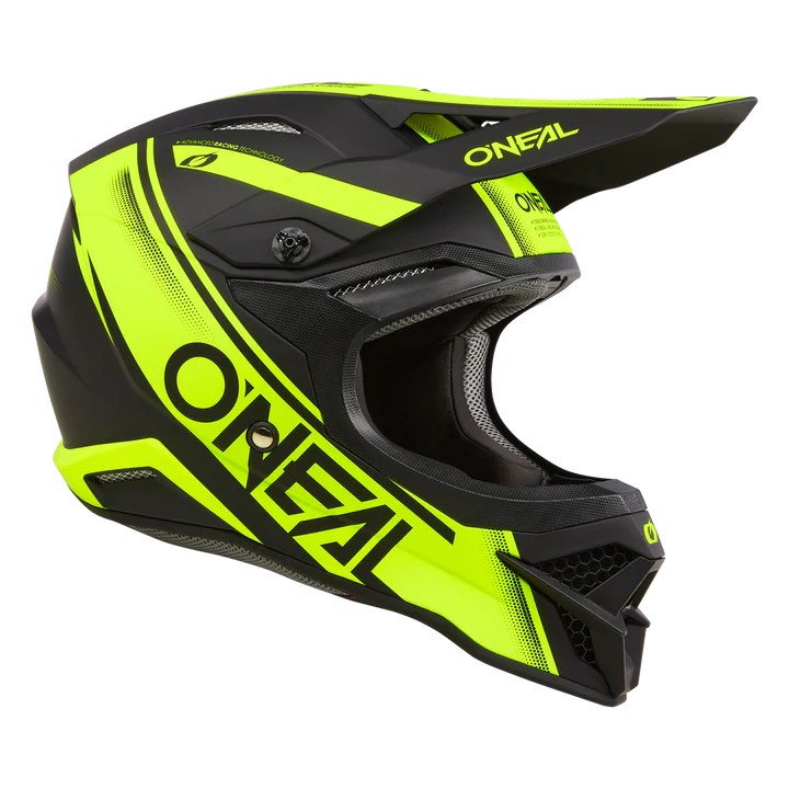 O'Neal 3 SRS Racewear Helmet Black/Neon