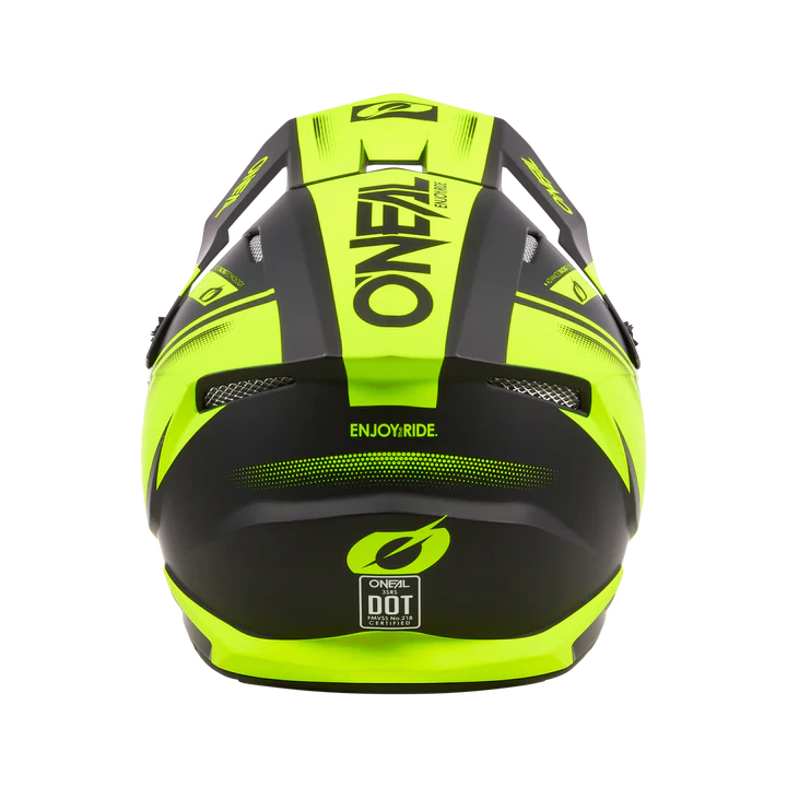 O'Neal 3 SRS Racewear Helmet Black/Neon