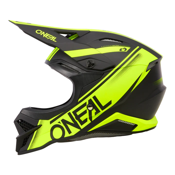 O'Neal 3 SRS Racewear Helmet Black/Neon