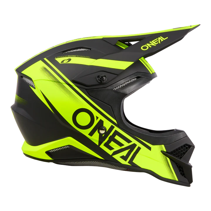O'Neal 3 SRS Racewear Helmet Black/Neon
