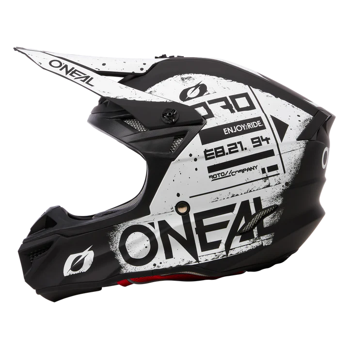 O'Neal 5 SRS Scarz Helmet Black/White
