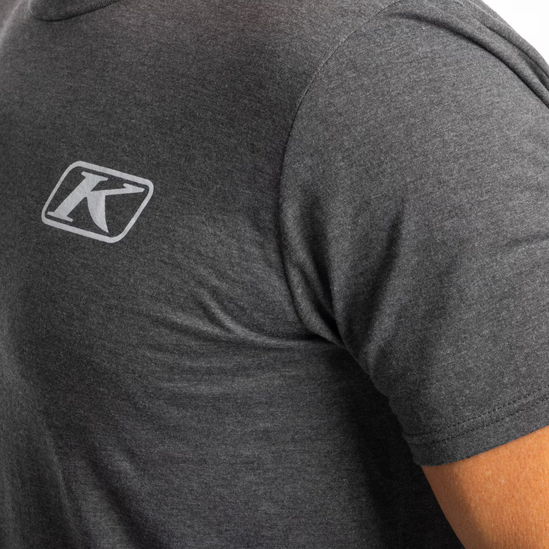 KLIM RIPPIN' TRI-BLEND TEE - HEATHERED CHARCOAL - HIGH-RISE