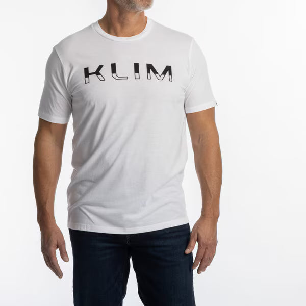 KLIM PETROL TRI-BLEND TEE - WHITE - BLACK