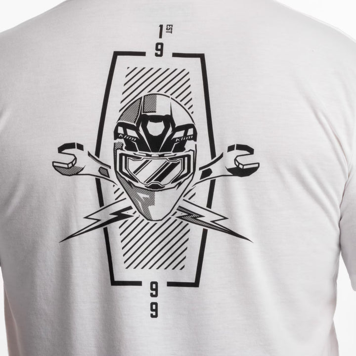 KLIM PETROL TRI-BLEND TEE - WHITE - BLACK