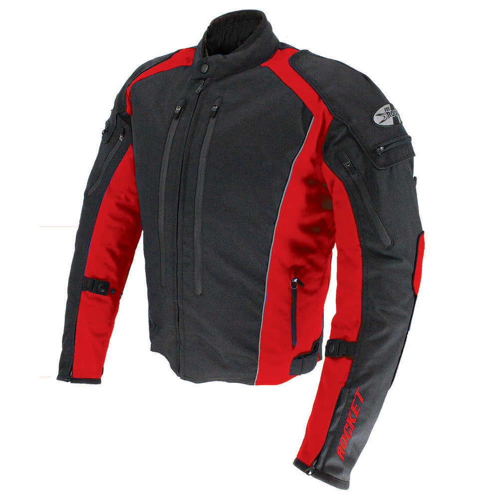 Joe Rocket Turbulent Mens Textile Jacket Black/Red