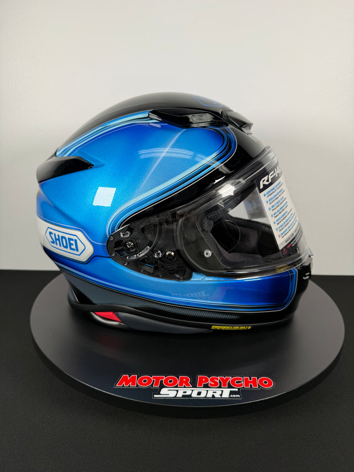 Shoei RF-1400 Sheen Helmet - TC-2 Blue/Black - Size M - USED / OPEN BOX