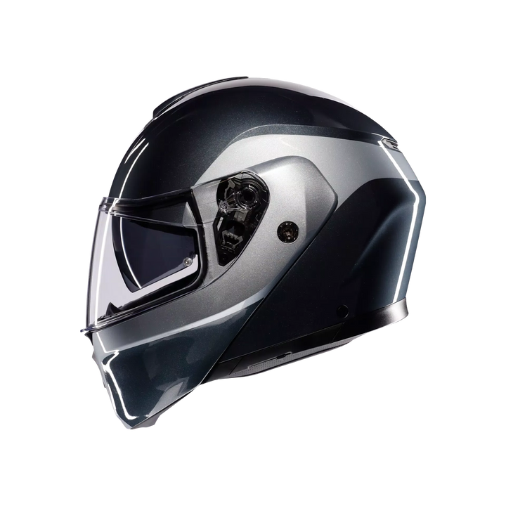 AGV Streetmodular Helmet - Levico Grey/Silver