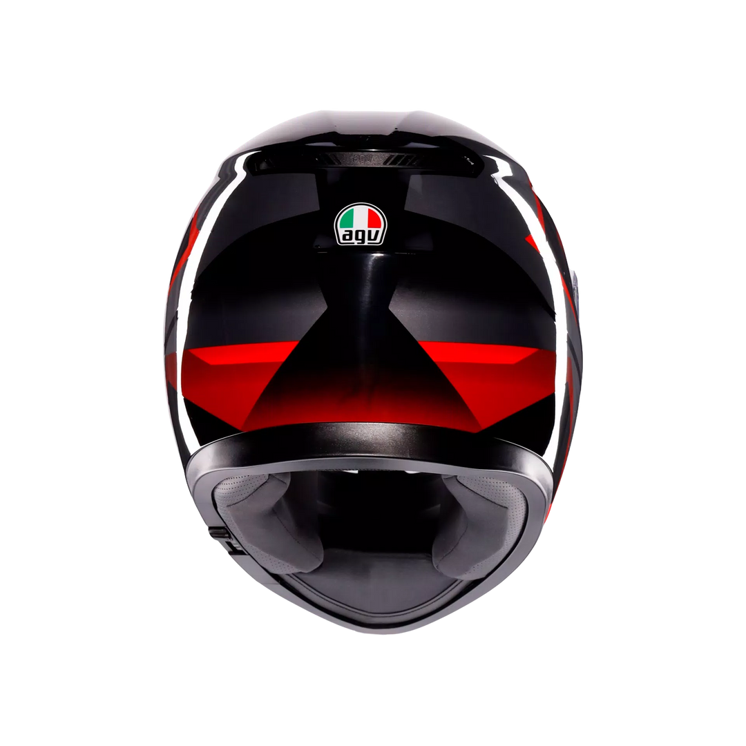 AGV K3 Helmet - Striga Matte Black/Gray/Red