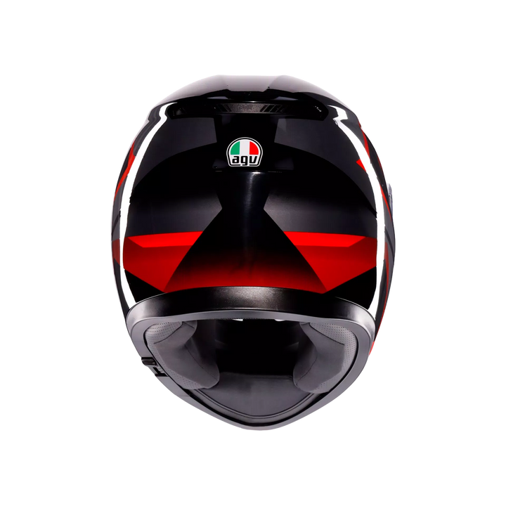 AGV K3 Helmet - Striga Matte Black/Gray/Red