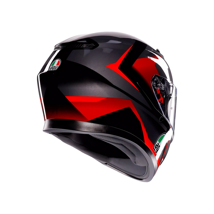 AGV K3 Helmet - Striga Matte Black/Gray/Red