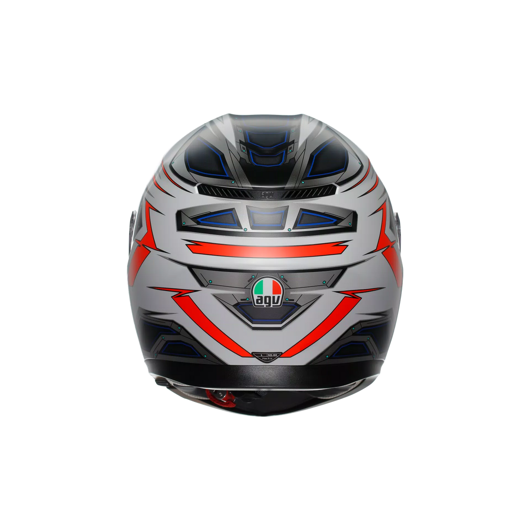 AGV K3 Helmet - Space Matte Black White/Red Fluo