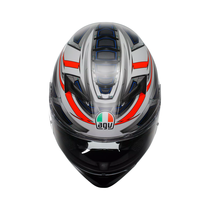 AGV K3 Helmet - Space Matte Black White/Red Fluo