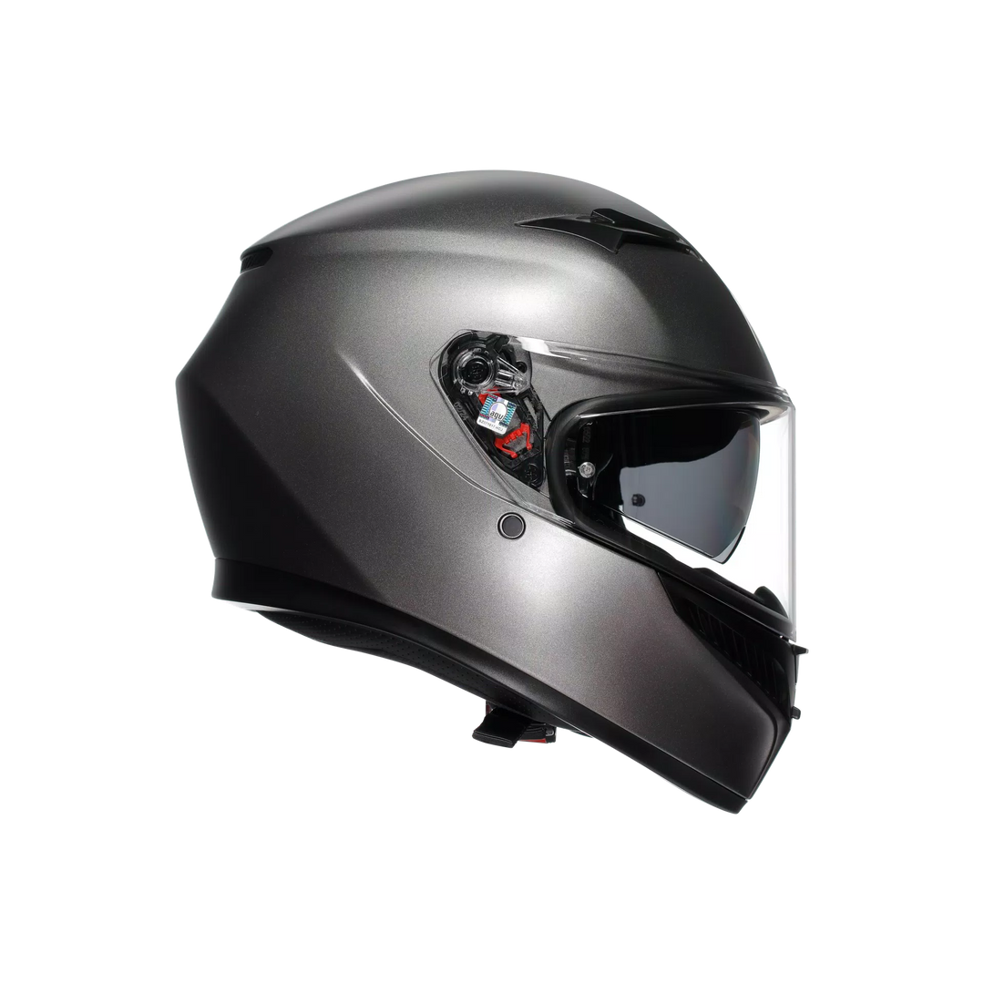 agv k3 matt black Mono Helmet The micrometric steel fastening system makes securing it quick and safe AGV K3 Matt Black Motorcycle