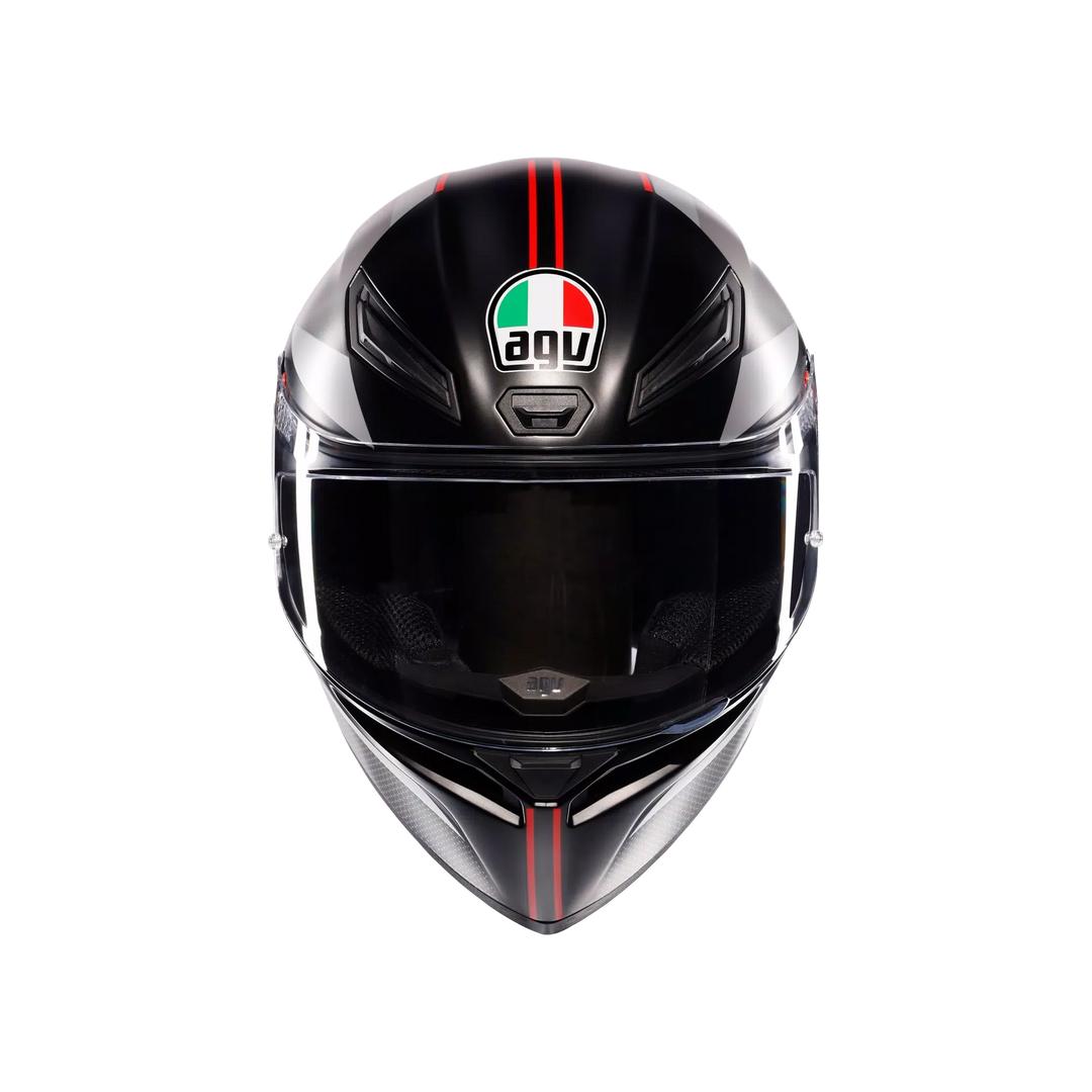 AGV K1 S Lap Matte Black/Gray/Red Helmet XL