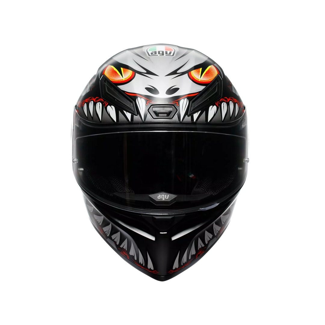 AGV K1 S Helmet - Lyzard Matte Black/Gray/Red