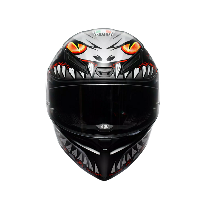 AGV K1 S Helmet - Lyzard Matte Black/Gray/Red