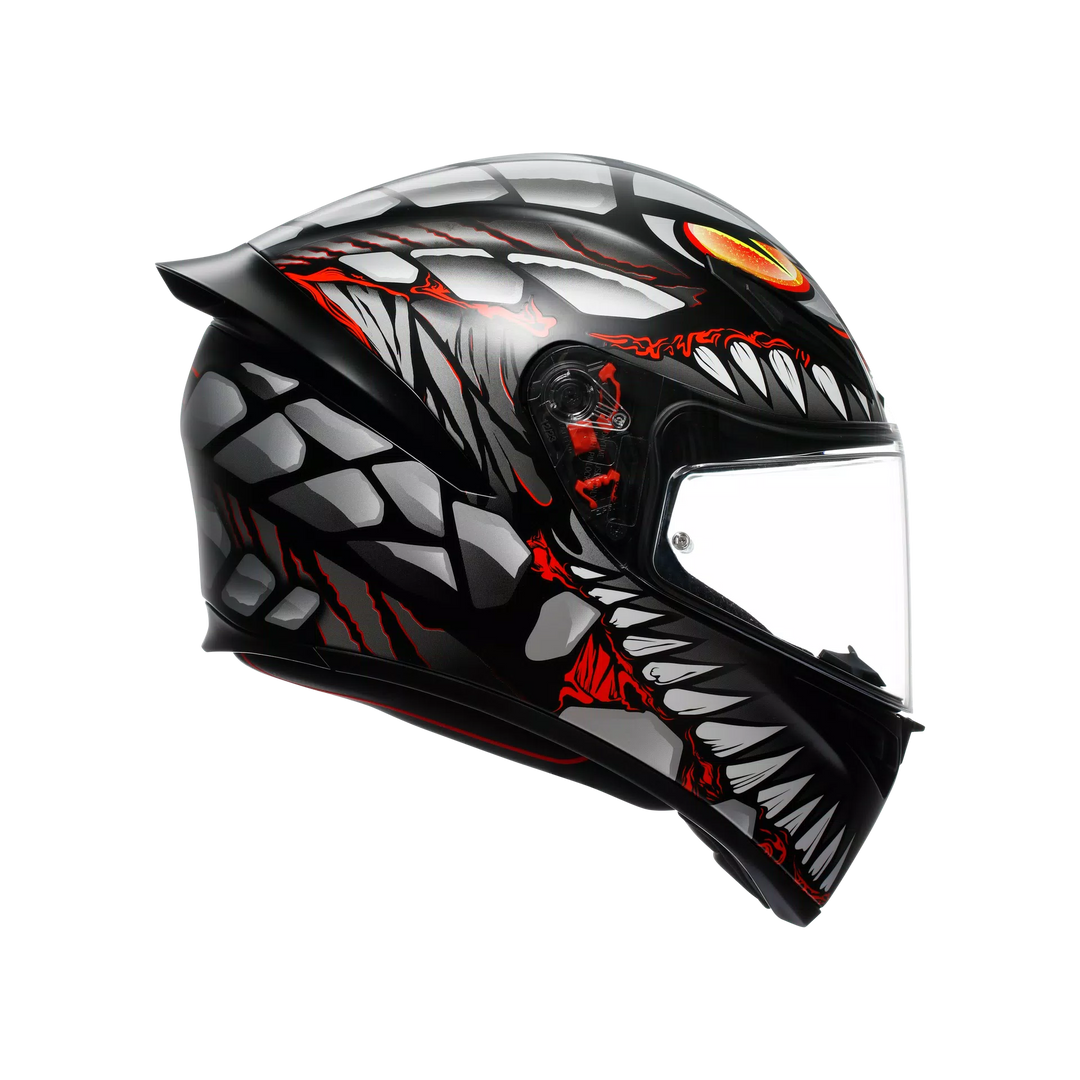 AGV K1 S Helmet - Lyzard Matte Black/Gray/Red