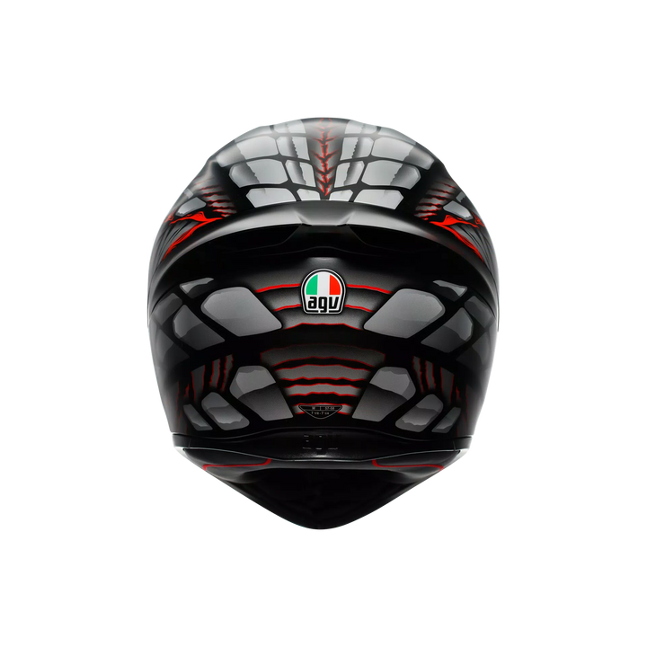 AGV K1 S Helmet - Lyzard Matte Black/Gray/Red