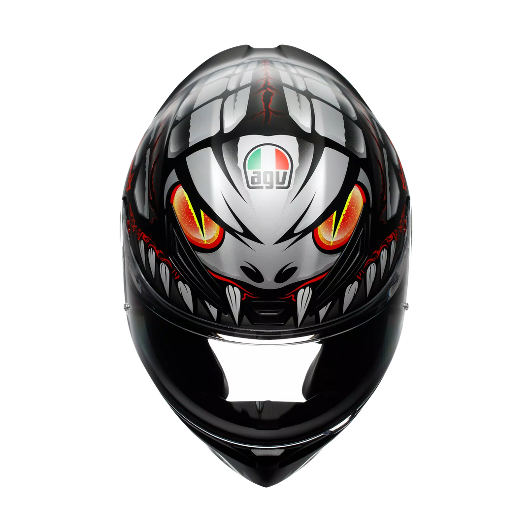 AGV K1 S Helmet - Lyzard Matte Black/Gray/Red