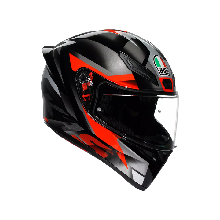 AGV K1 S Helmet - Fastlap Black/Gray/Red