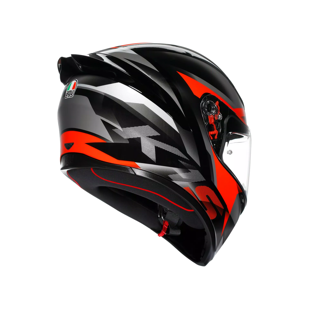 AGV K1 S Helmet - Fastlap Black/Gray/Red