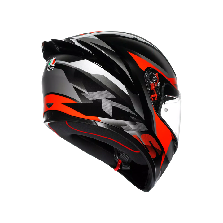 AGV K1 S Helmet - Fastlap Black/Gray/Red