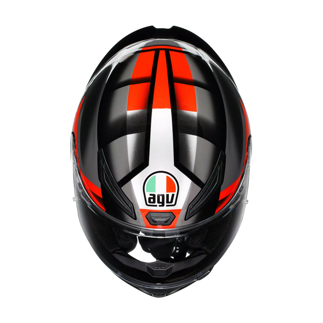 AGV K1 S Helmet - Fastlap Black/Gray/Red